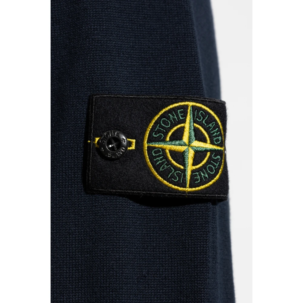 Stone Island Trui met logo Blue Heren