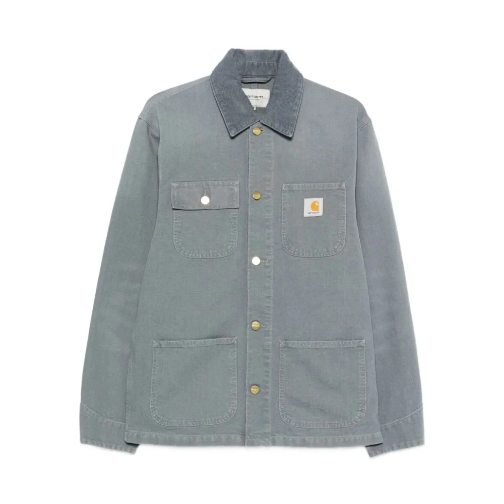Carhartt Wip Men's Blue Light Jackets, S, Michigan Coat