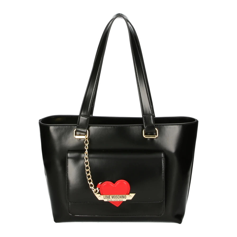 Love Moschino Zwarte Schoudertas Verstelbare Band Black Dames