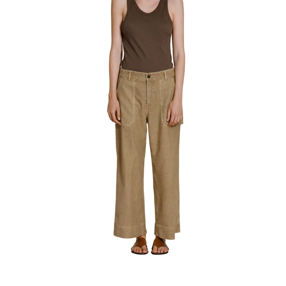 Mason's Donna Marrone - Dallas Wide Cargo Pants - Trousers - M