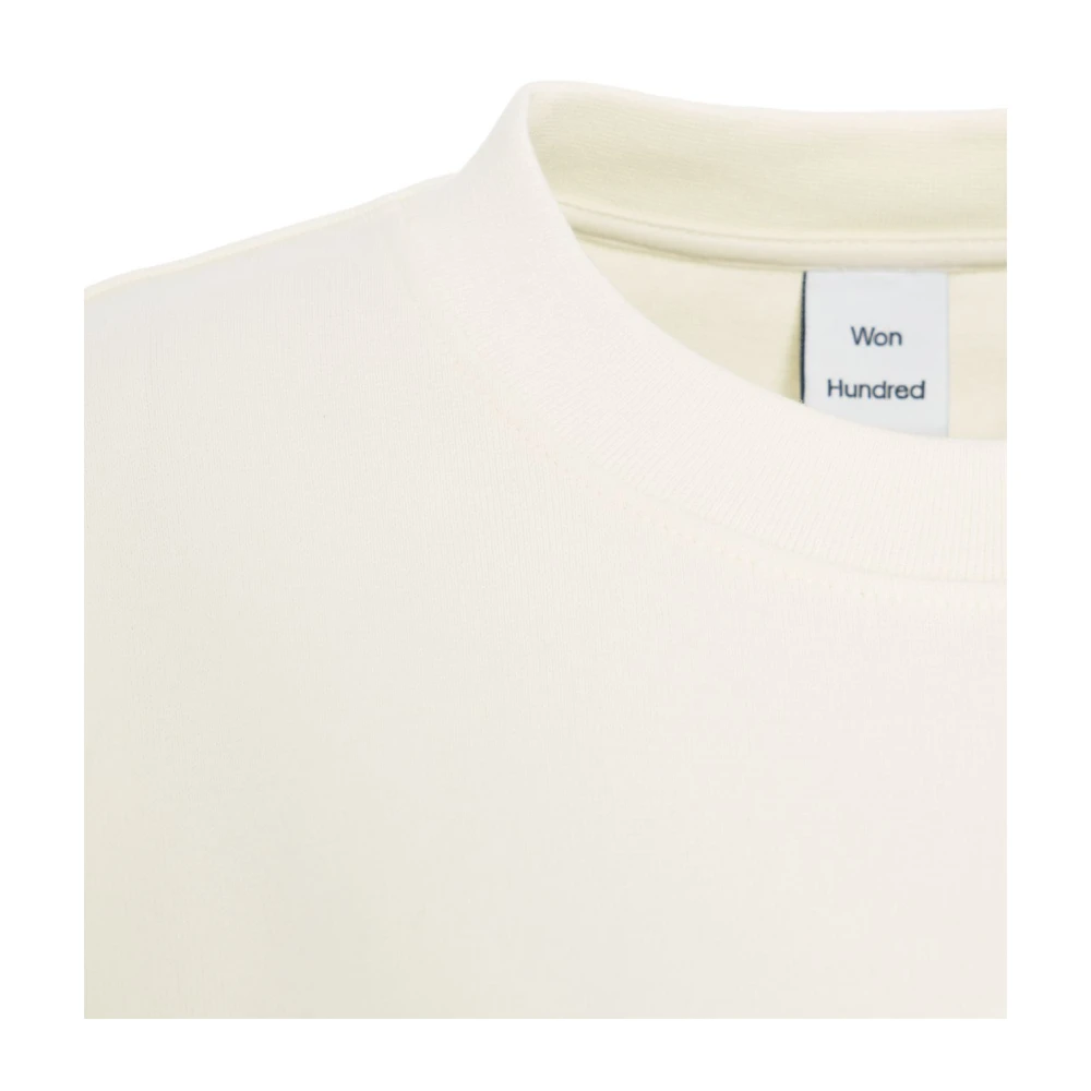 Won Hundred Oversized T-shirt met Bloemenprint Beige Dames