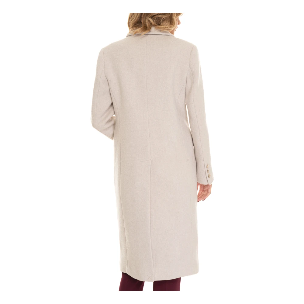 Liu Jo Wollen Jas met Reverskraag Beige Dames