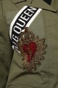 military-green-queen-embellished-coat-jacket