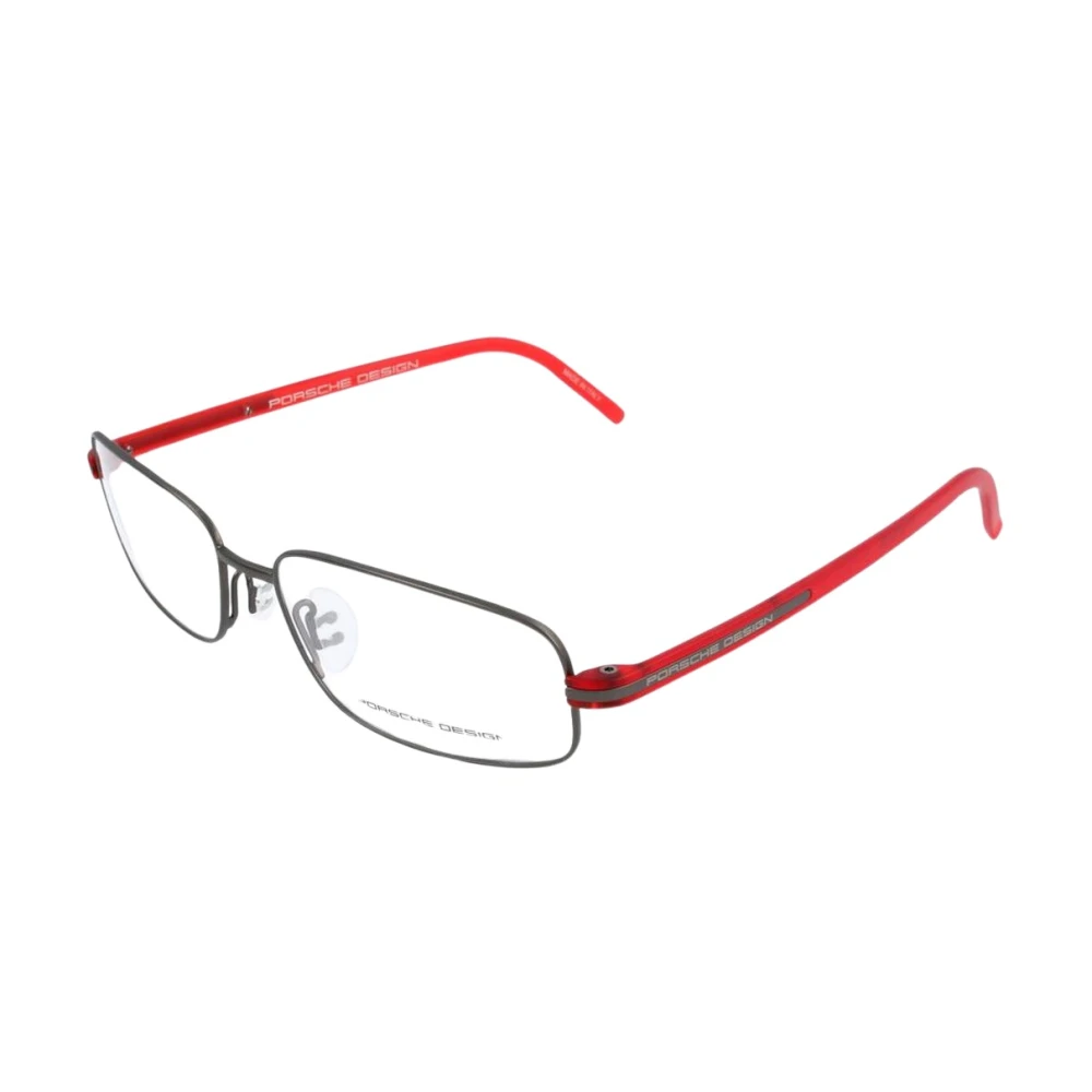 Porsche Design Men's Red Glasses, One Size, Metal Glasses Frame