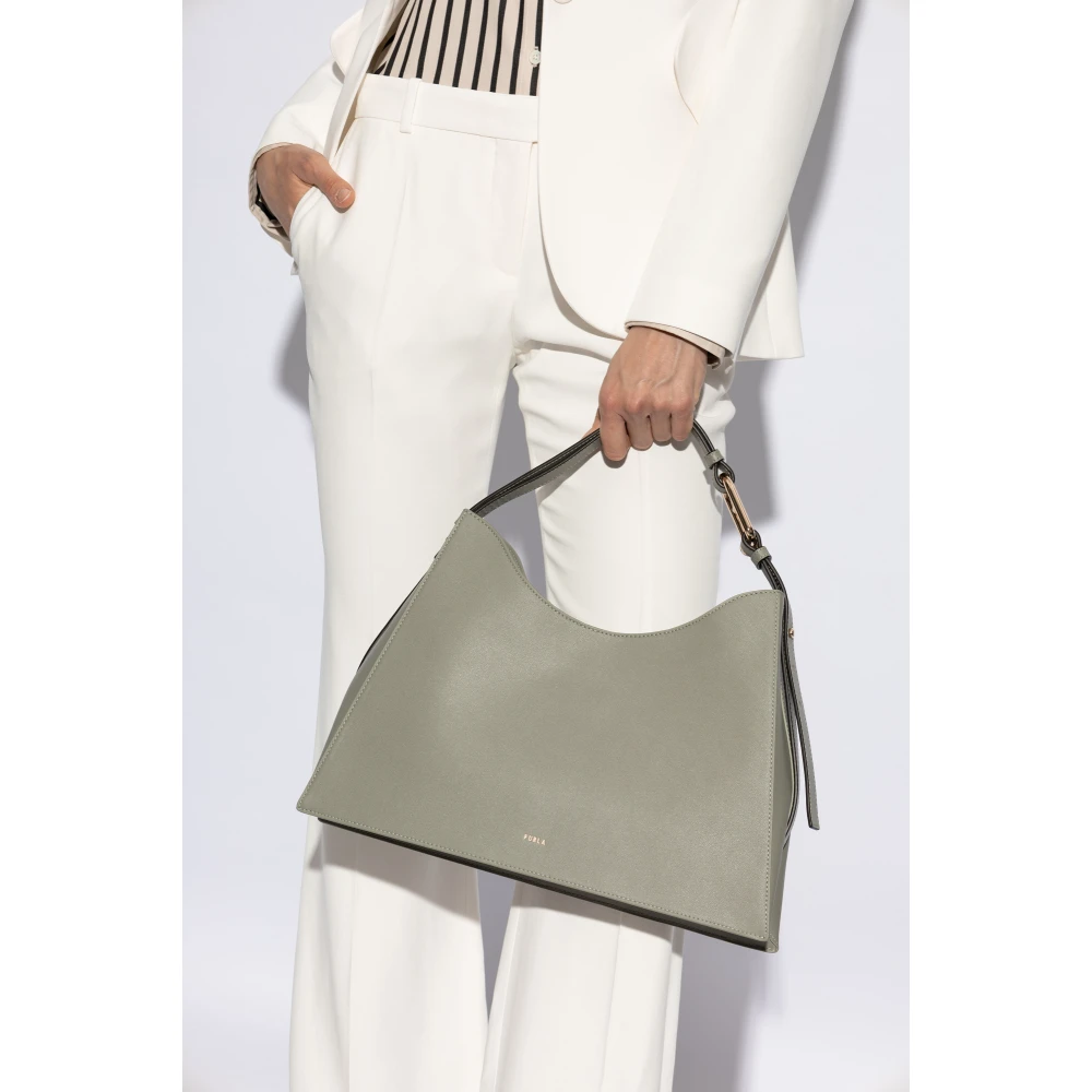 Furla Tas 'Nuvola Hobo Large' Green Dames