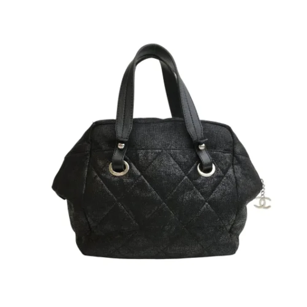 Chanel Vintage Pre-owned Fabric handbags Black Dames