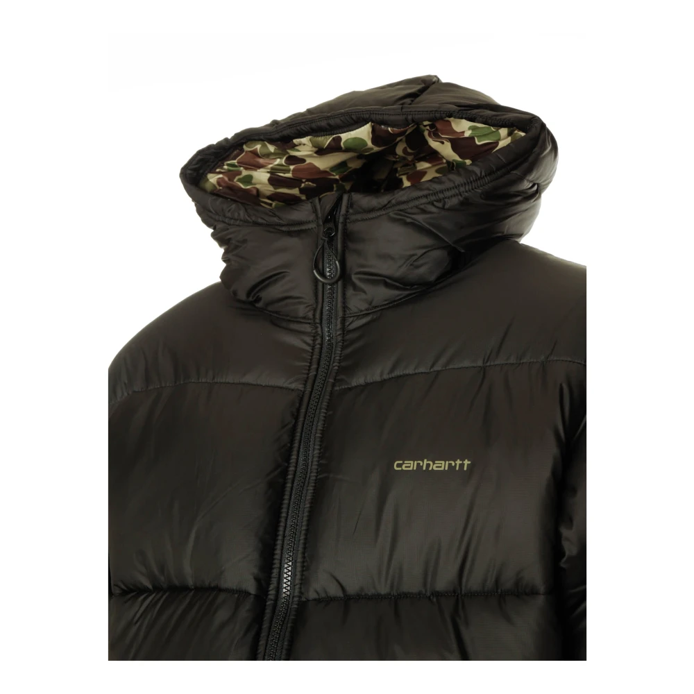 Carhartt WIP Winterjas met capuchon en trekkoord Black Heren