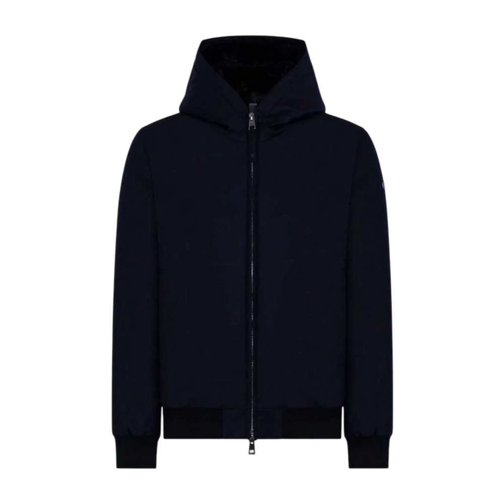 Duno Men's Blue Bomber Jackets, L, Vigo Hooded Jacket
