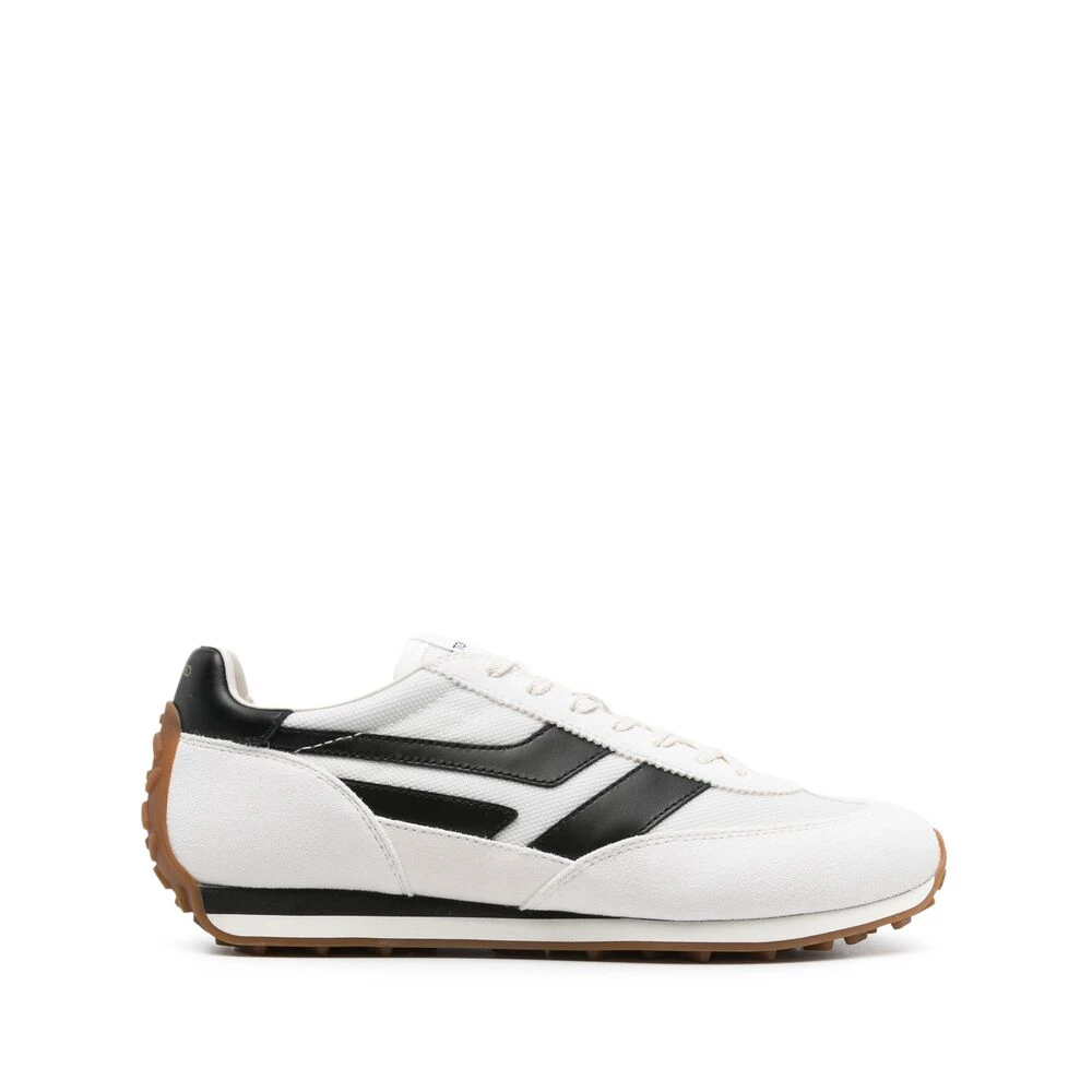 Tom Ford Lace-Up Sneakers met Branded Hak Heren Schoenen Wit