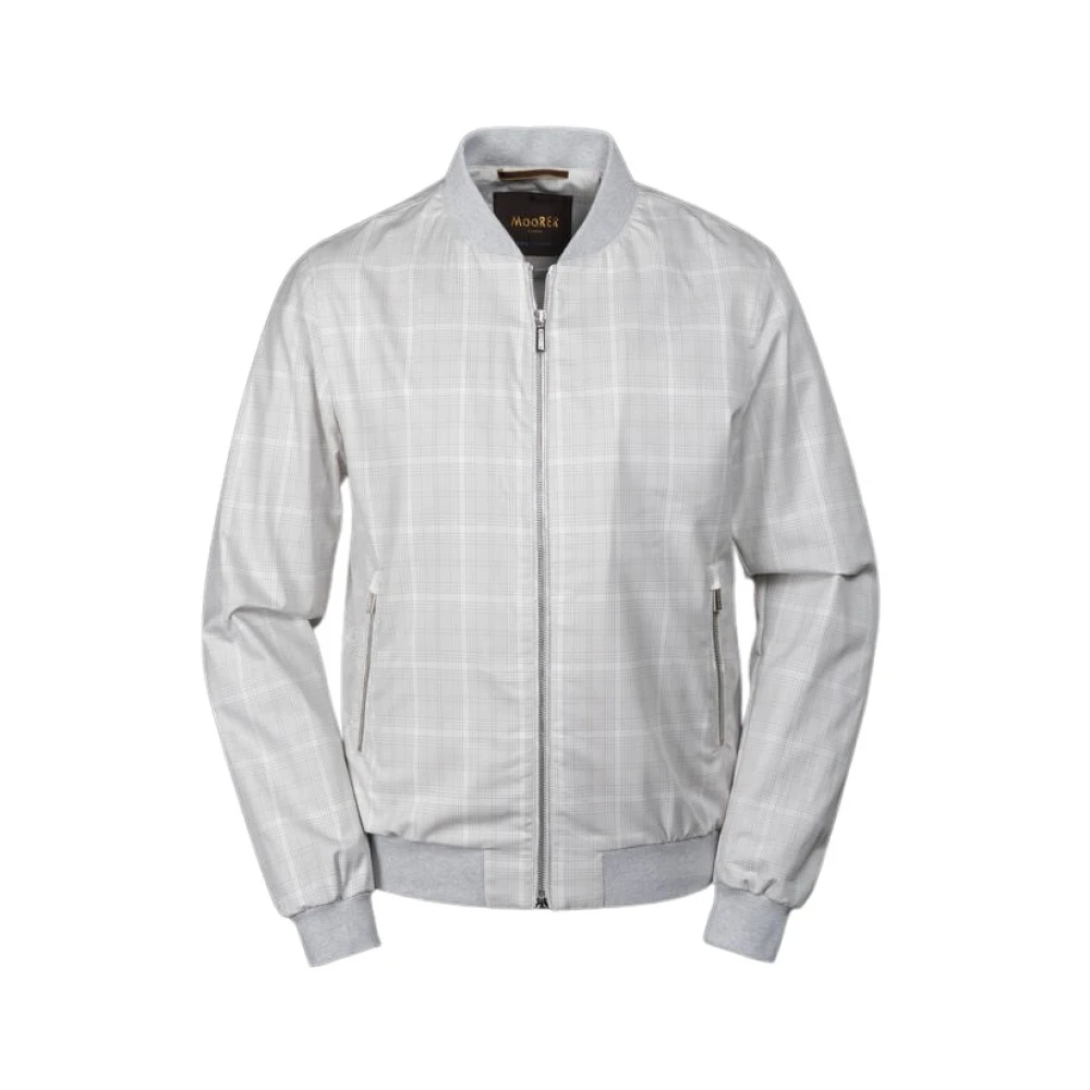 Moorer Men's Gray Bomber Jackets, Xl, Sorano Bomber Jacket
