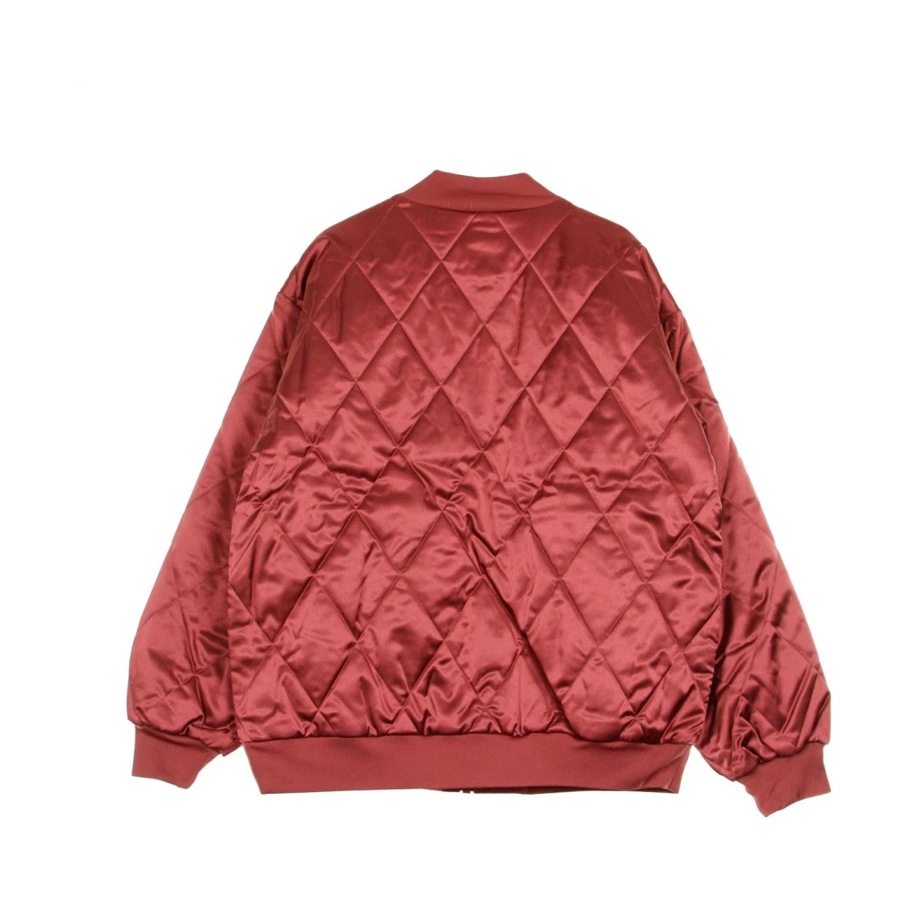 Nike Dames Bomberjack in Satijn Red Dames