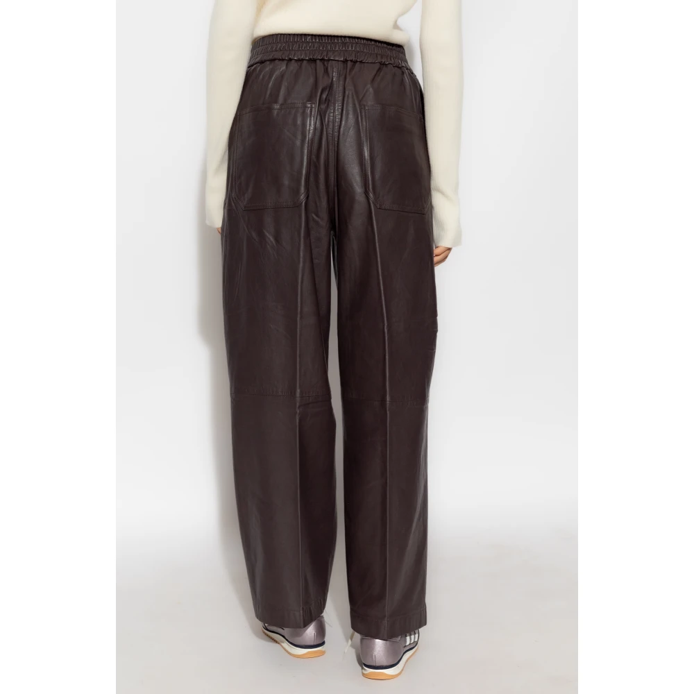 Birgitte Herskind Leren broek Eagle Brown Dames