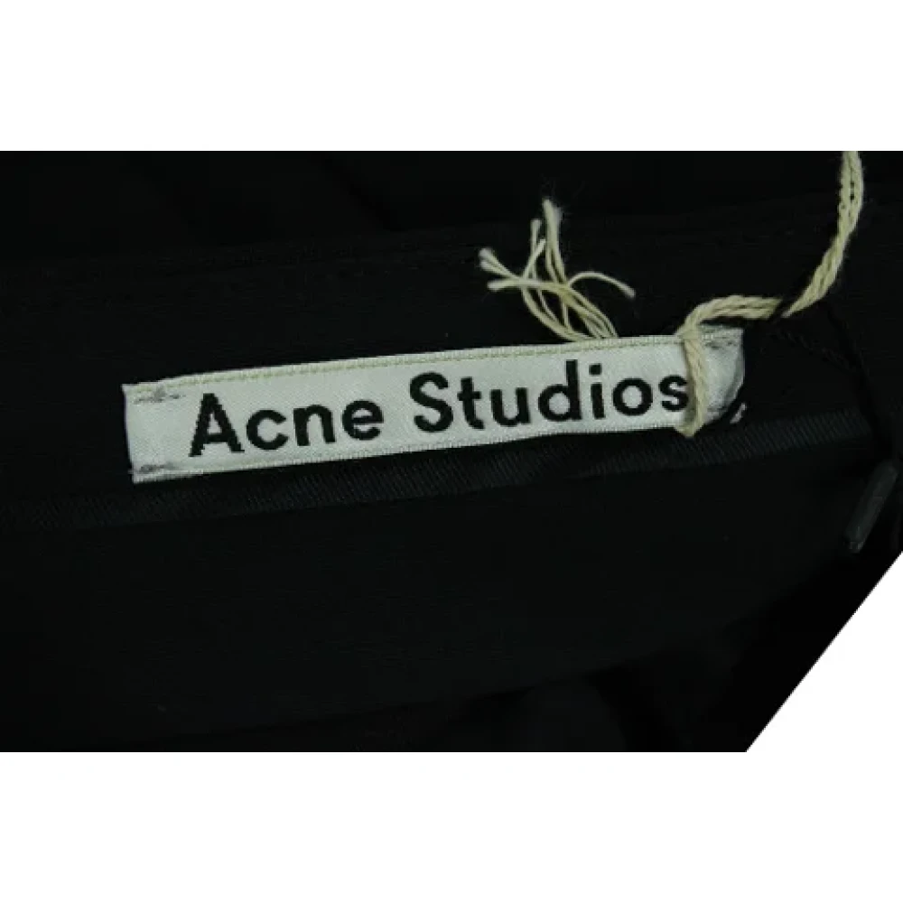 Acne Studios Pre-owned Wool bottoms Black Dames