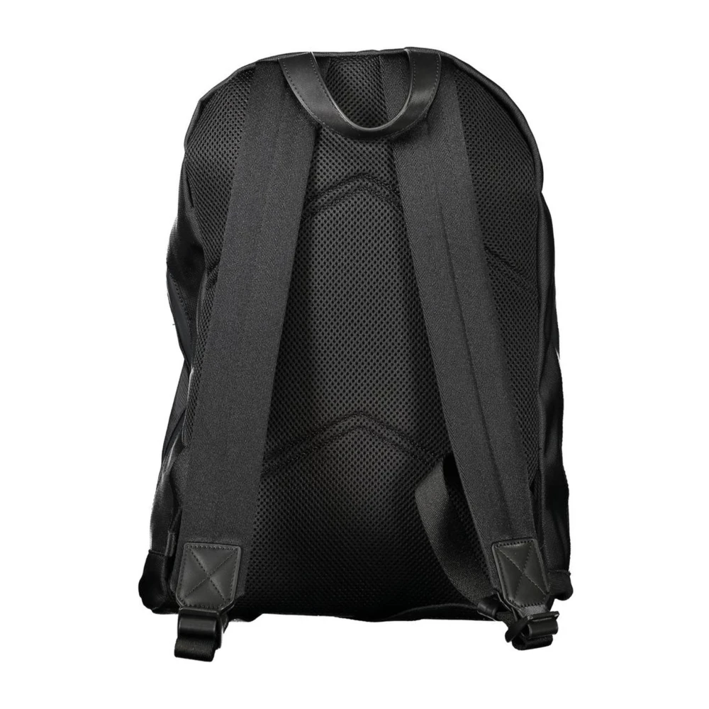 Calvin Klein Zwarte Polyester Rugzak met Meerdere Compartimenten Black Heren
