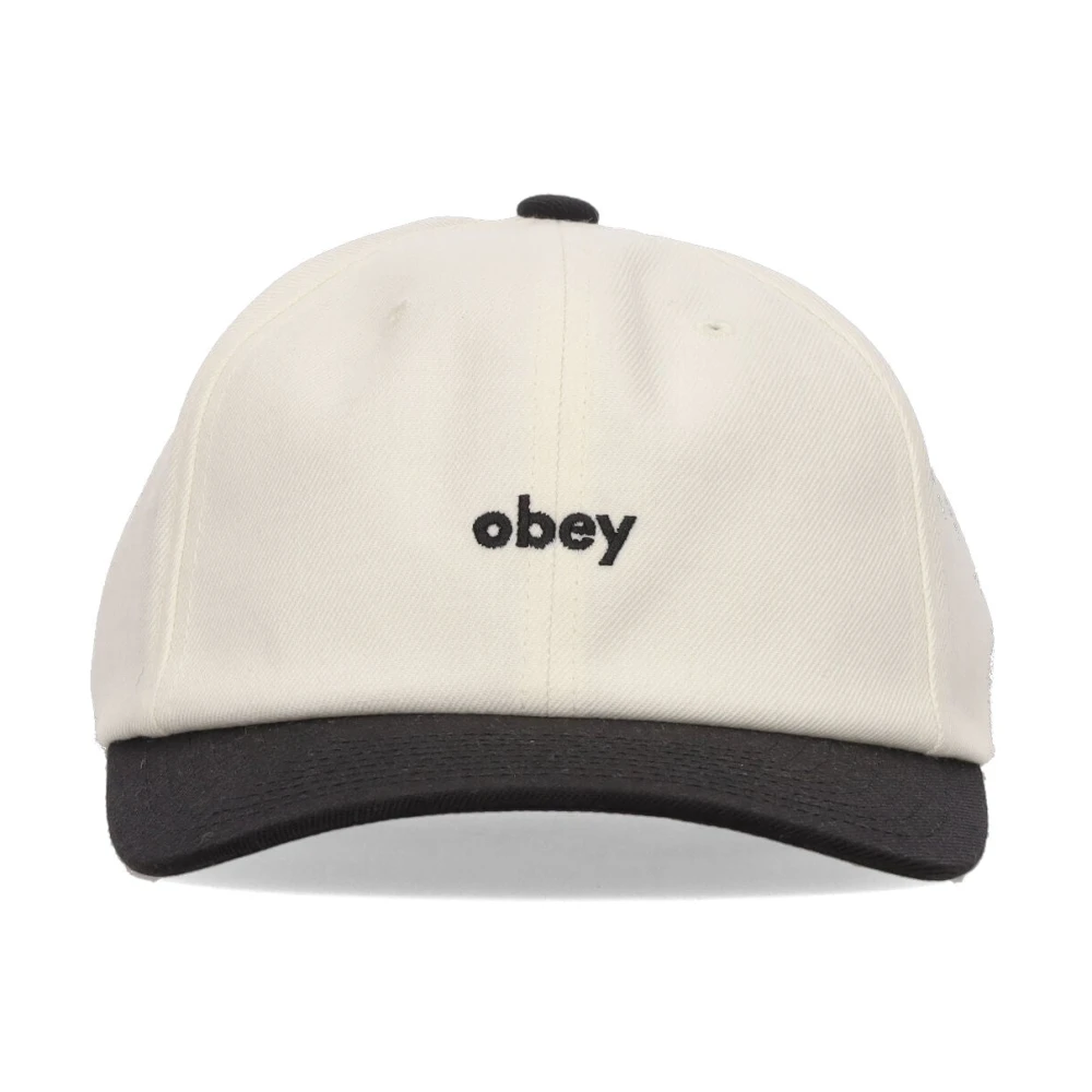 Obey Gebogen Klep Klassieke Pet Wit Multi White Heren