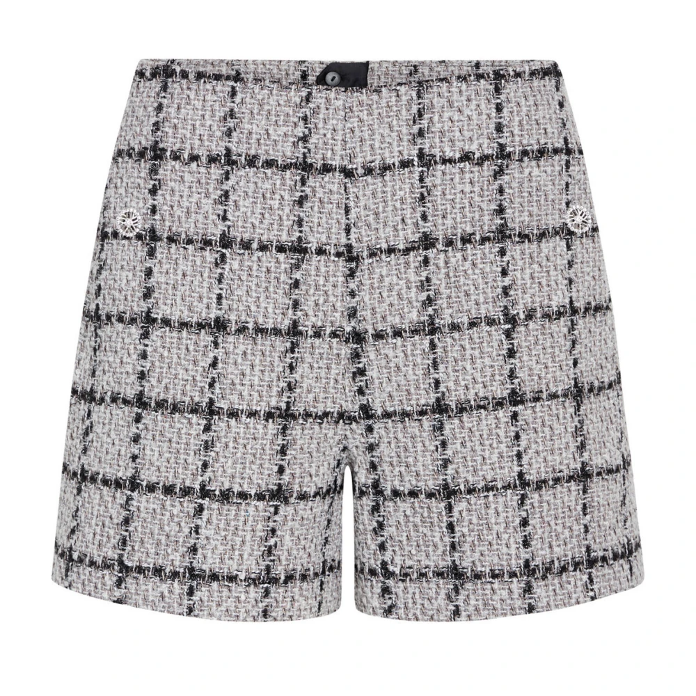 Bruuns Bazaar Elegante Geruite Shorts & Knickers Gray Dames