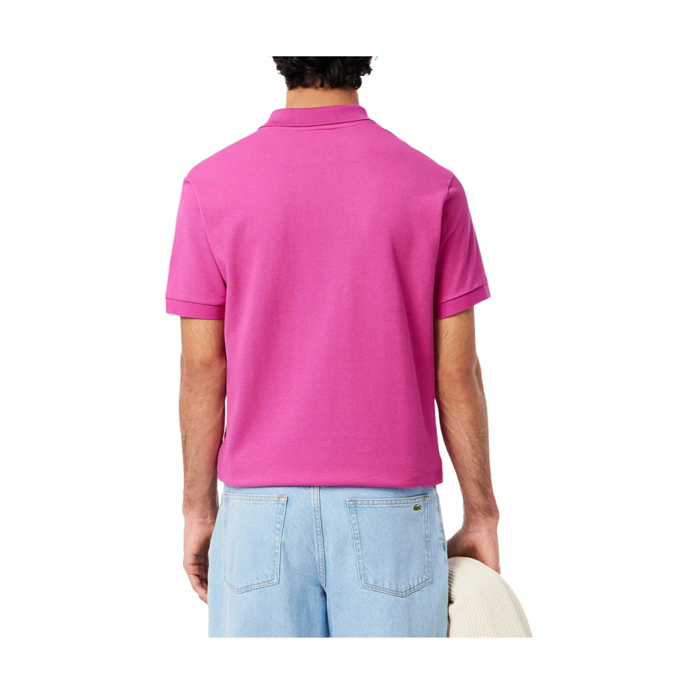 Lacoste Roze Polo Shirt Elegant Sportief Pink Heren