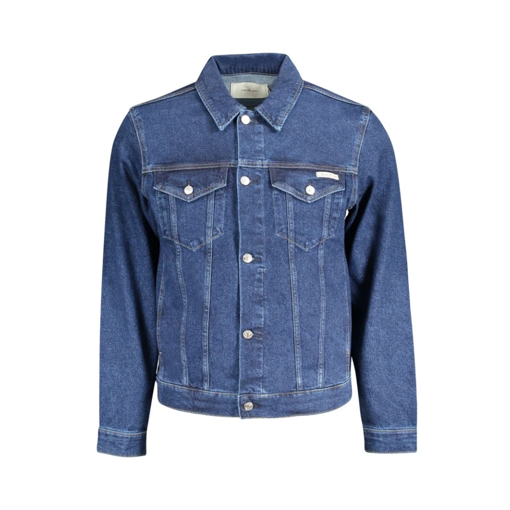 Calvin Klein Blauwe Katoenen Jas Blue Heren