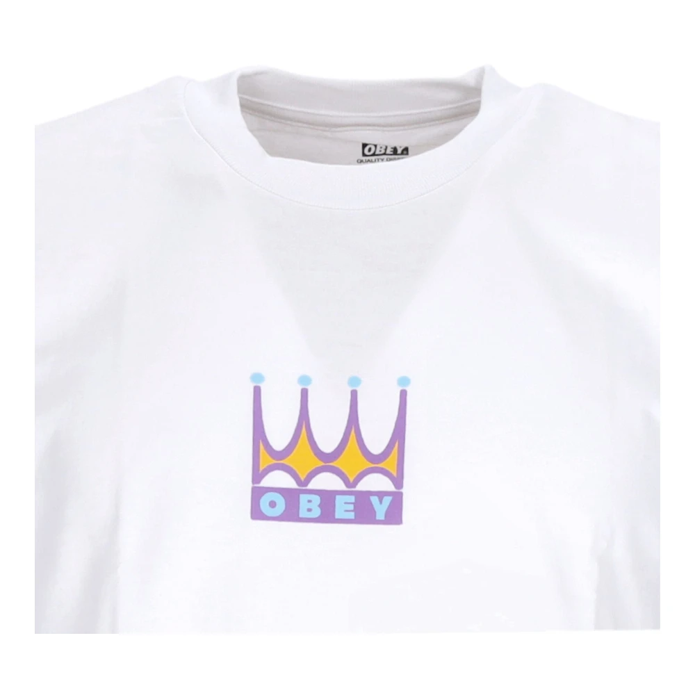 Obey Klassiek Wit Heren T-shirt Korte Mouw White Heren