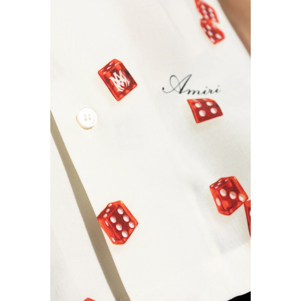 Amiri Overhemd met decoratief print Beige Heren