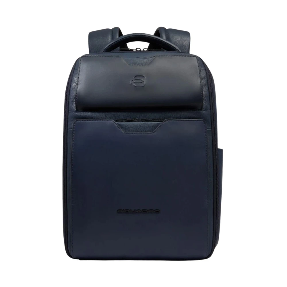 Piquadro Mannelijk Blauw Tassen Heren, One Size, Leer, Zaino