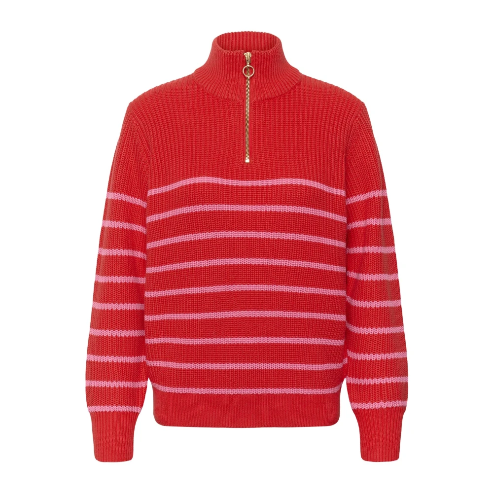 Kaffe Damen Rouge 1/4-Zip-Pullover Kalioa - Bild 2