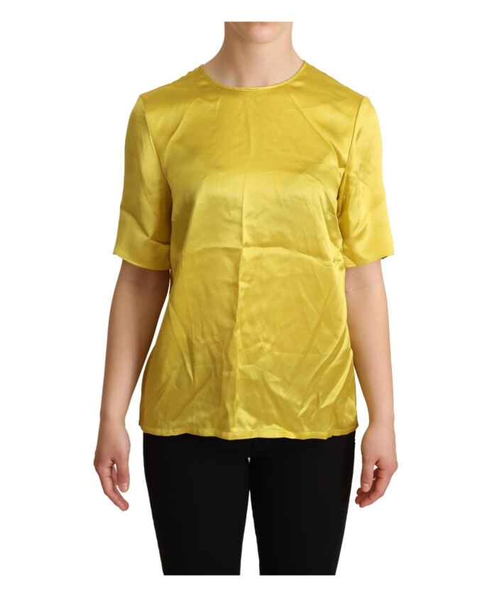 elegante-blouse-en-soie-jaune