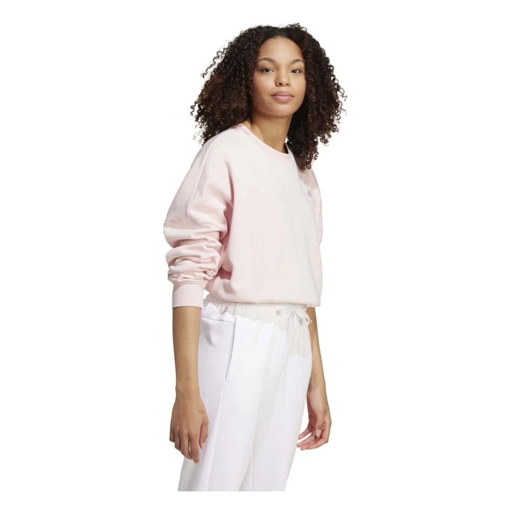 Adidas Essentials Small Logo Hoodie Pink Dames