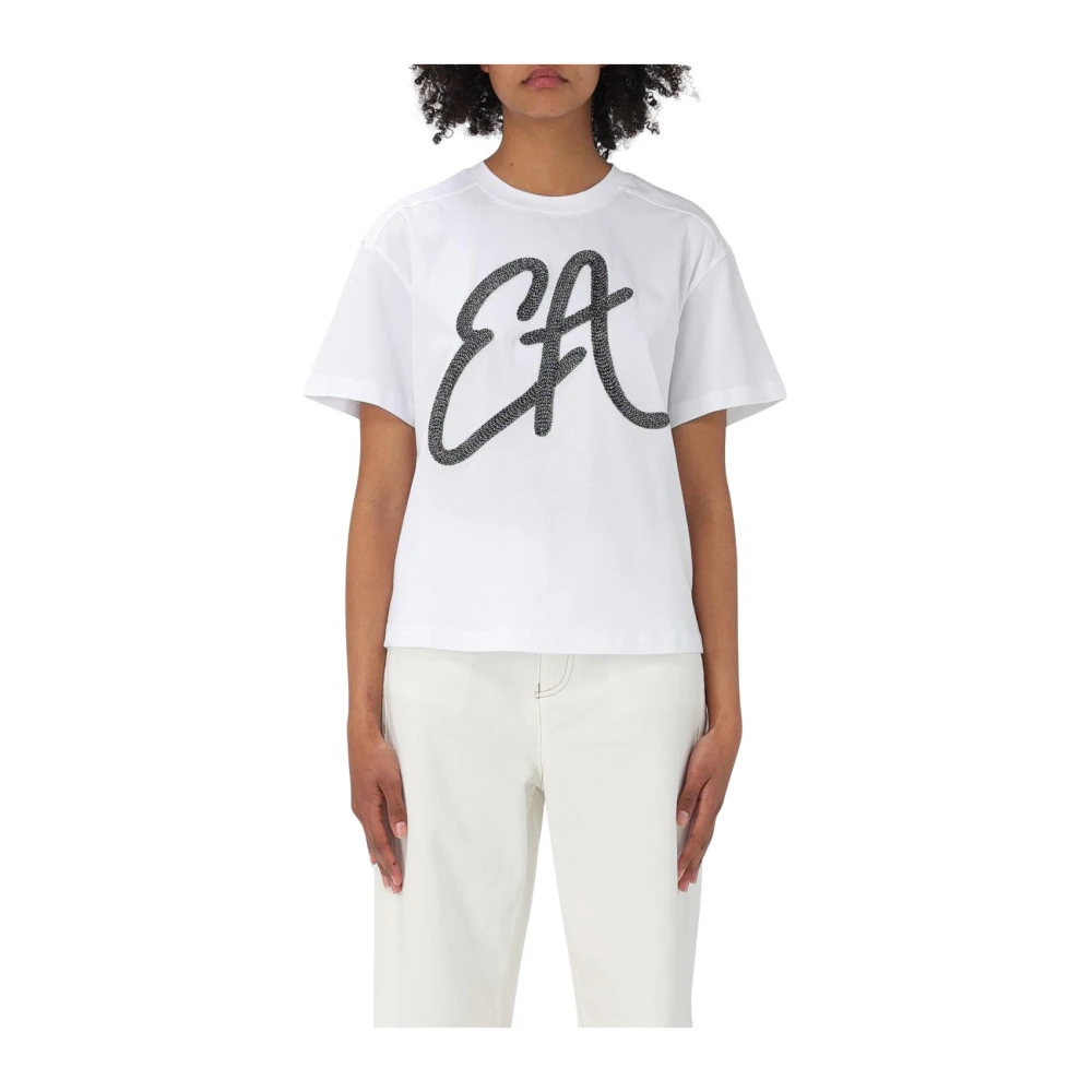 Emporio Armani Witte T-shirts en Polos White Dames