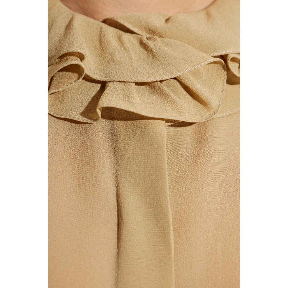 Chloé Zijden overhemd Beige Dames