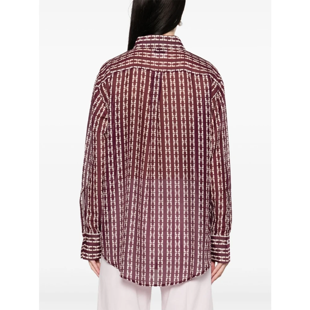 Forte Rode Shirts Ss25 Dameskleding Brown Dames