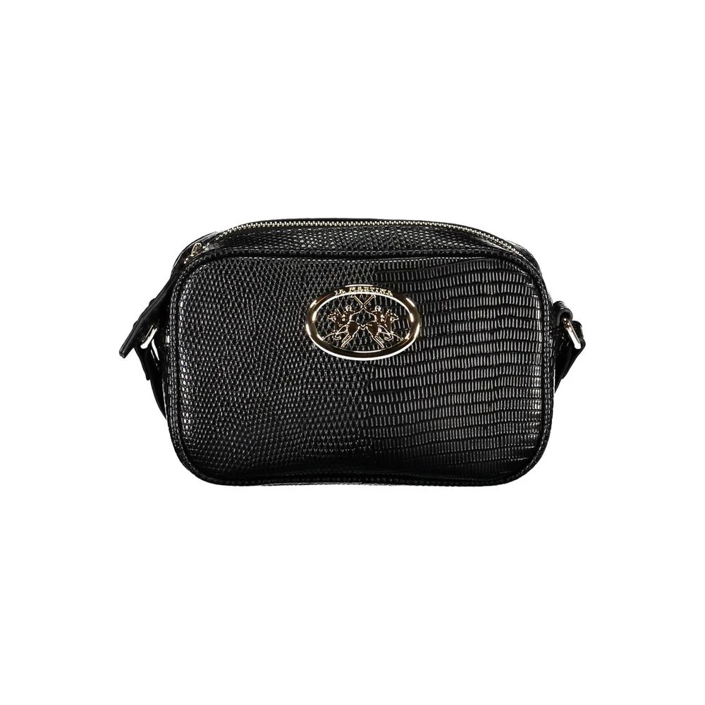 La Martina Women's Black Cross Body Bags, One Size, Polyethylene Handbag