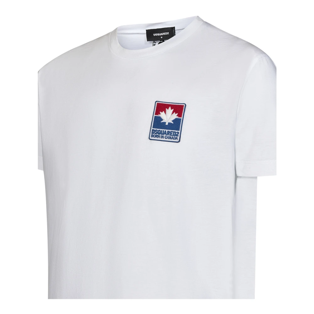Dsquared2 Klassiek wit T-shirt voor mannen White Heren