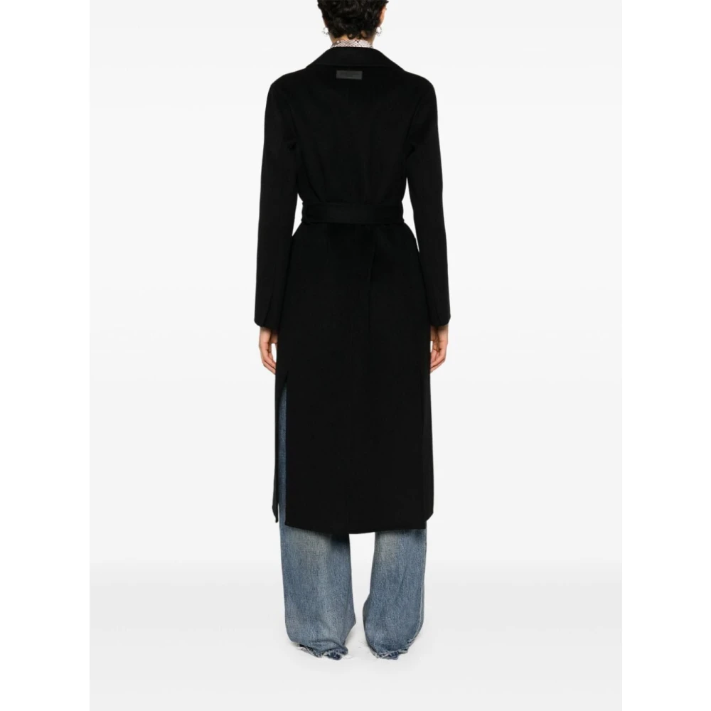 Ermanno Scervino Elegante Zwarte Jas Black Dames