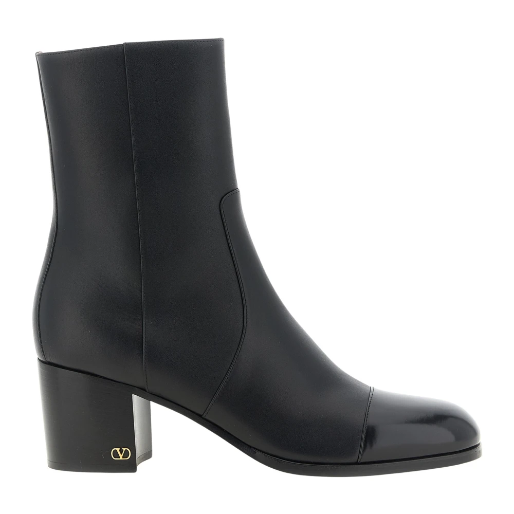 Valentino Garavani Zimmy Ankle Boots - Female - Heeled Boots - Black - 8 Uk - Shoes