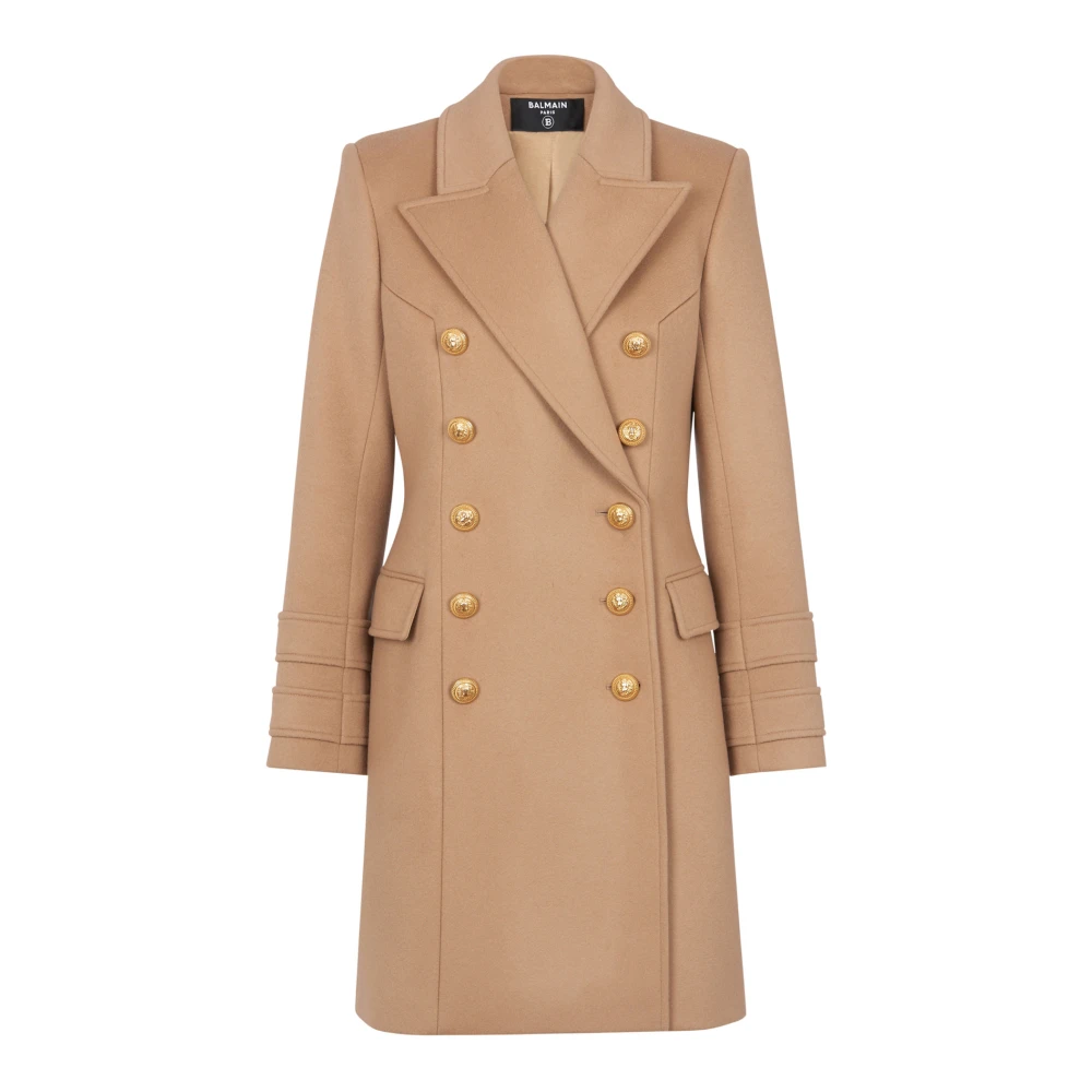 Coats > Double-Breasted Coats - - Balmain - Modalova