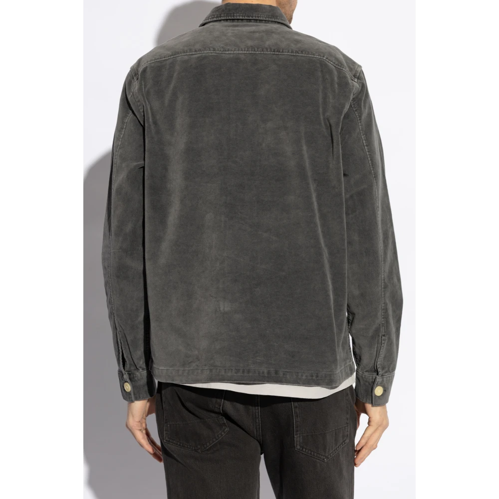 AllSaints Corduroy shirt Harrier Gray Heren