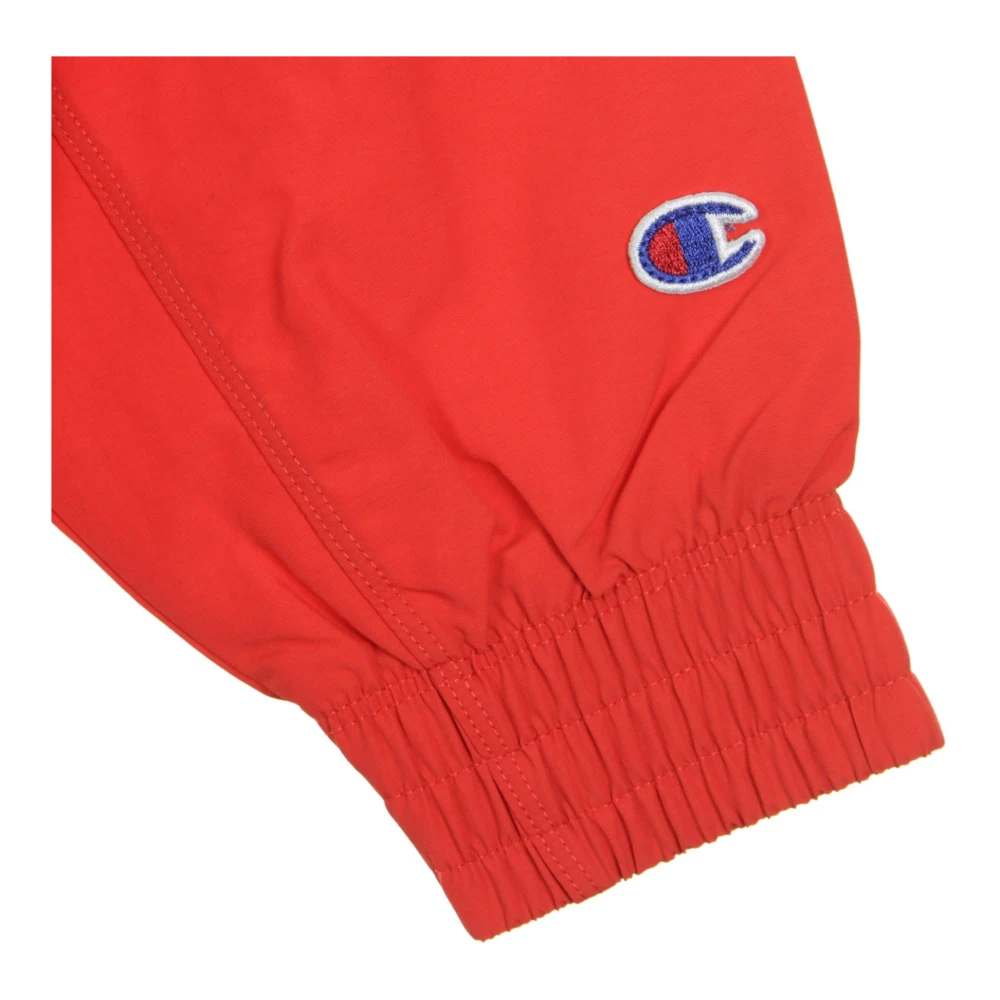 Champion Rood Wit Crewneck Sweatshirt voor Mannen Red Heren