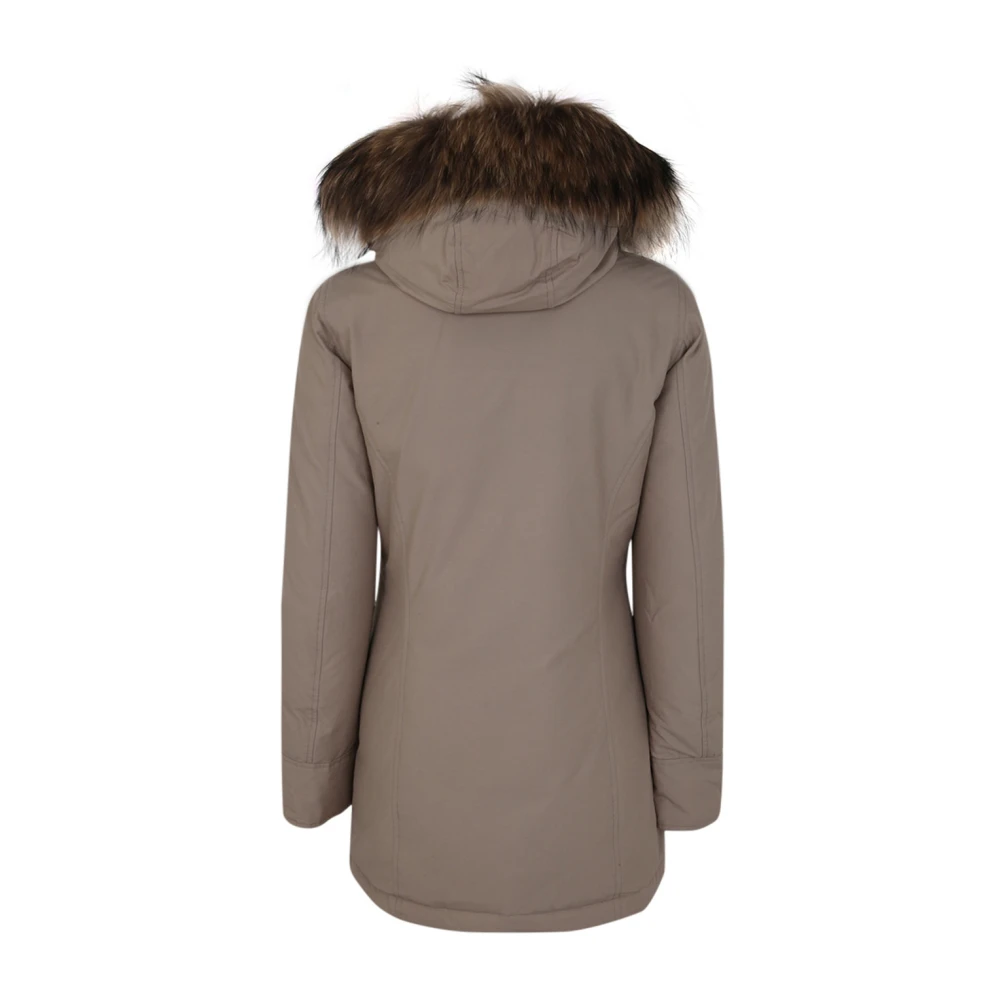 Woolrich Luxe Arctic Raccoon Parka Brown Dames