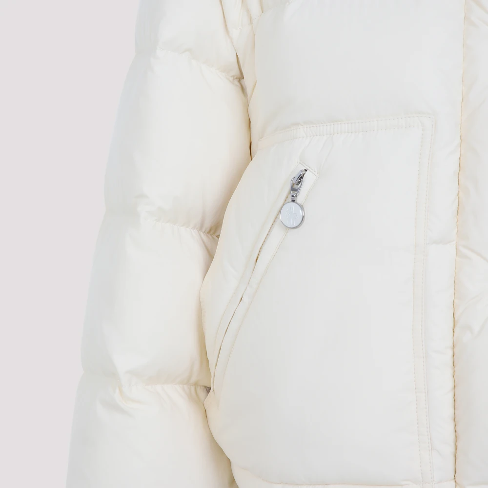 Moncler Natuurlijke Selle Jas White Dames