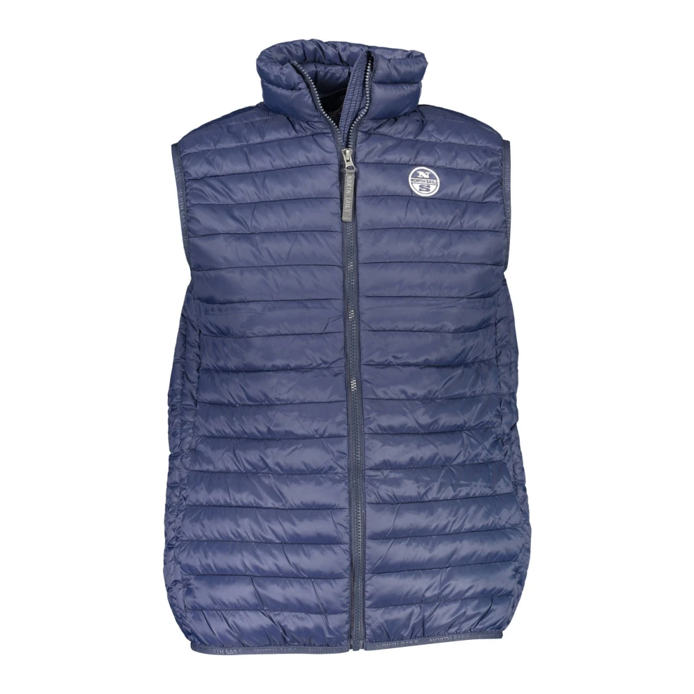 North Sails Men's Blue Waistcoats, Xl, Sleeveless Jacket With Pockets And Logo