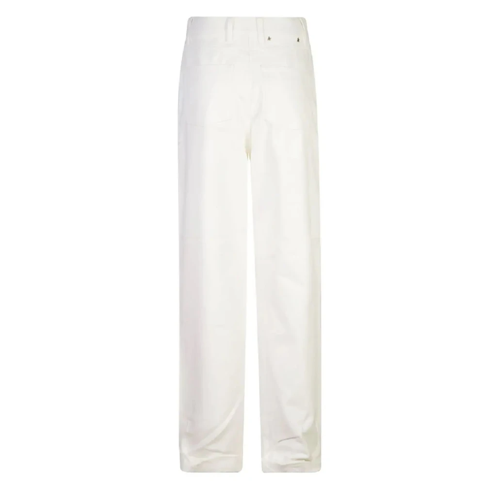 Golden Goose Kim Dyed Bull Denim Broek White Dames