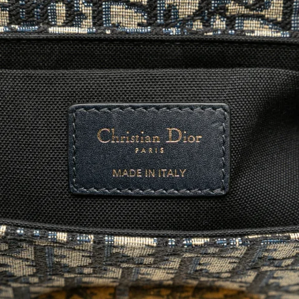 Dior Vintage Pre-owned Leather crossbody-bags Blue Dames