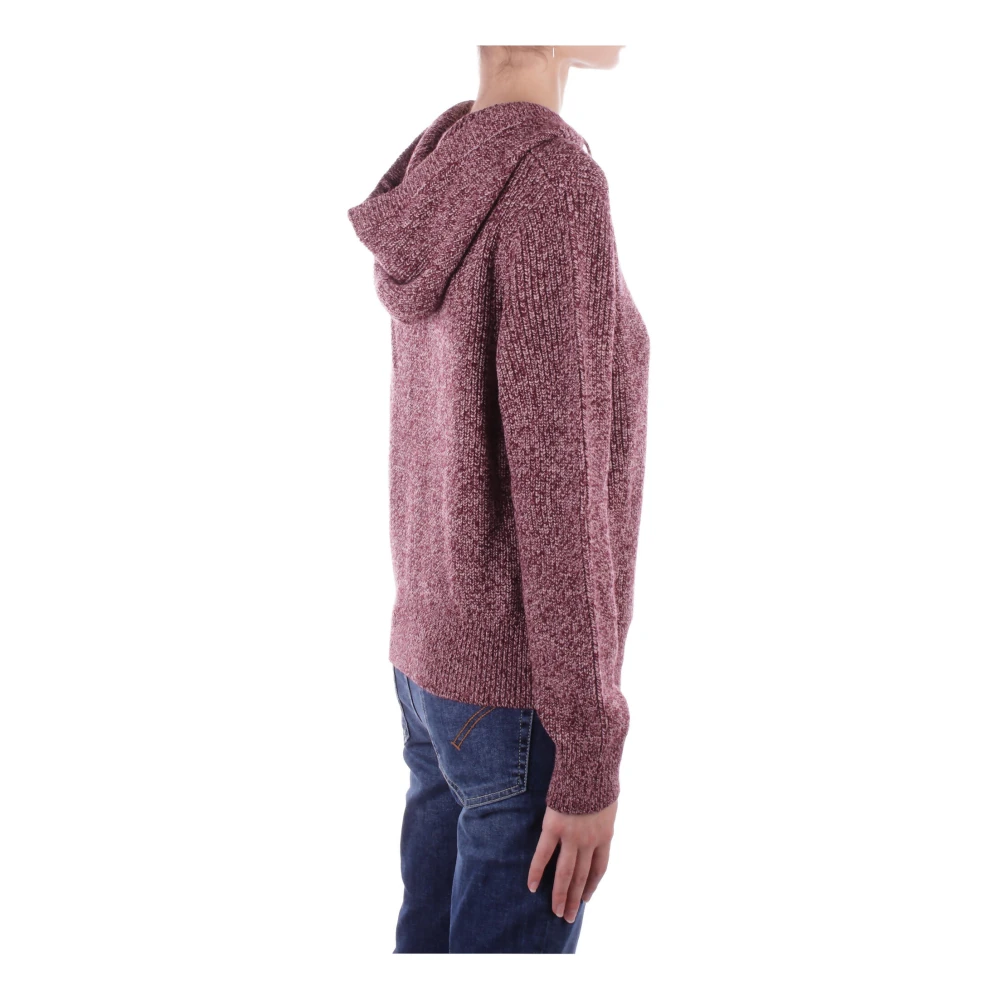 Elisabetta Franchi Bordeaux Hoodie met Geborduurde Details Red Dames