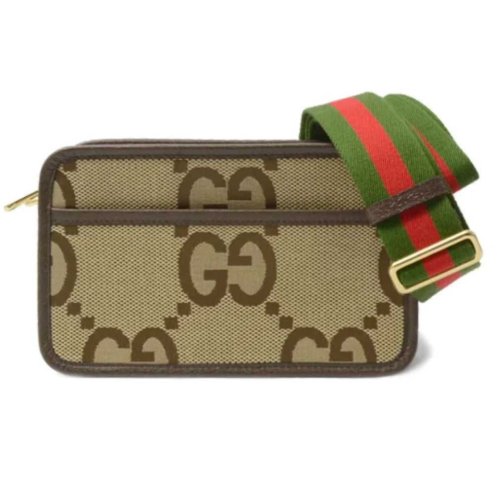 Gucci Vintage Pre-owned Canvas gucci-bags Beige Dames