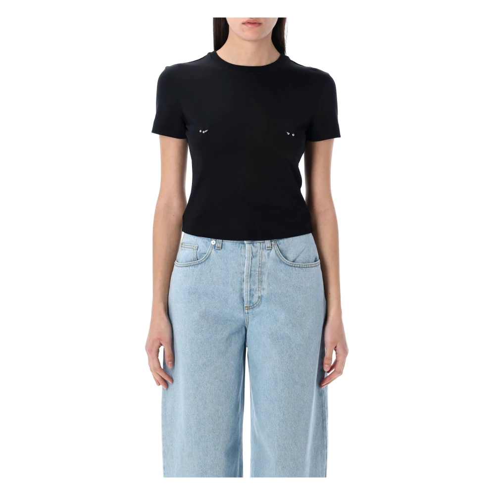 Mugler - Tops > T-Shirts - Black - Mugler - Modalova
