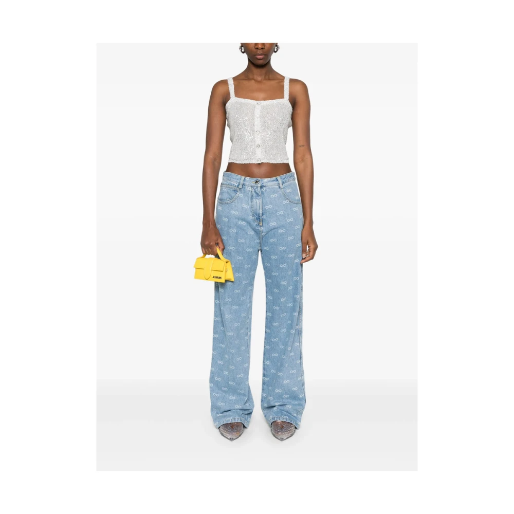 Mach & Mach Blauwe Klassieke Straight Leg Jeans Blue Dames