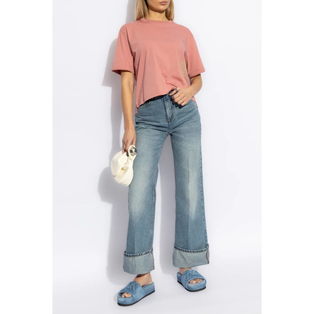 Woolrich T-shirt met print Pink Dames