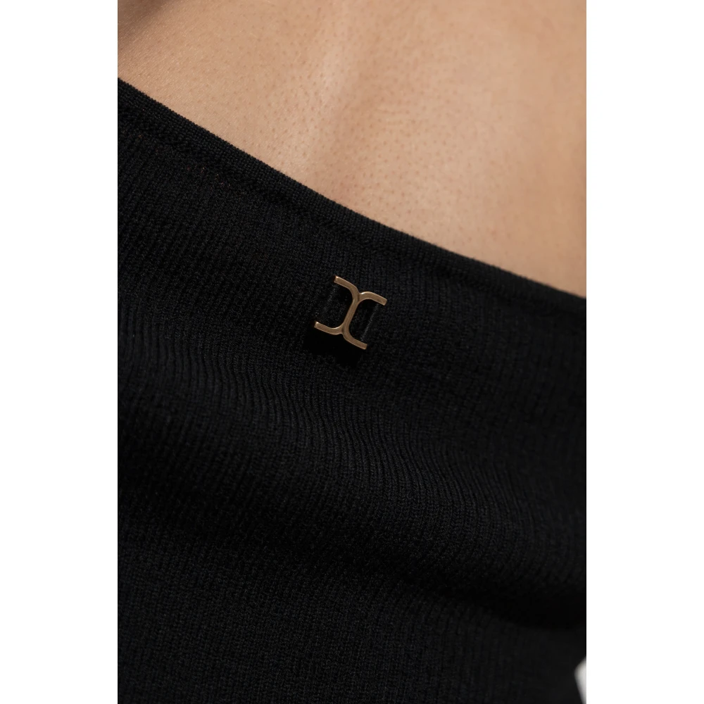 Chloé Ribgebreide top Black Dames