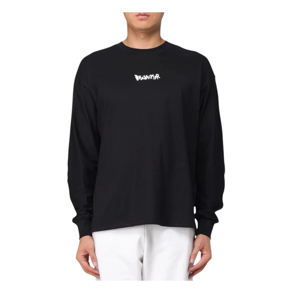 Disclaimer Katoenen Heren T-shirt Black Heren